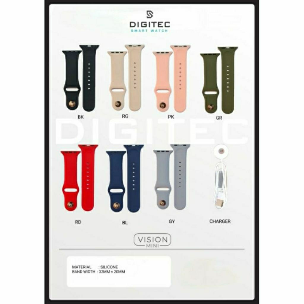 Strap Jam tangan Smart watch Digitec Vision mini Original