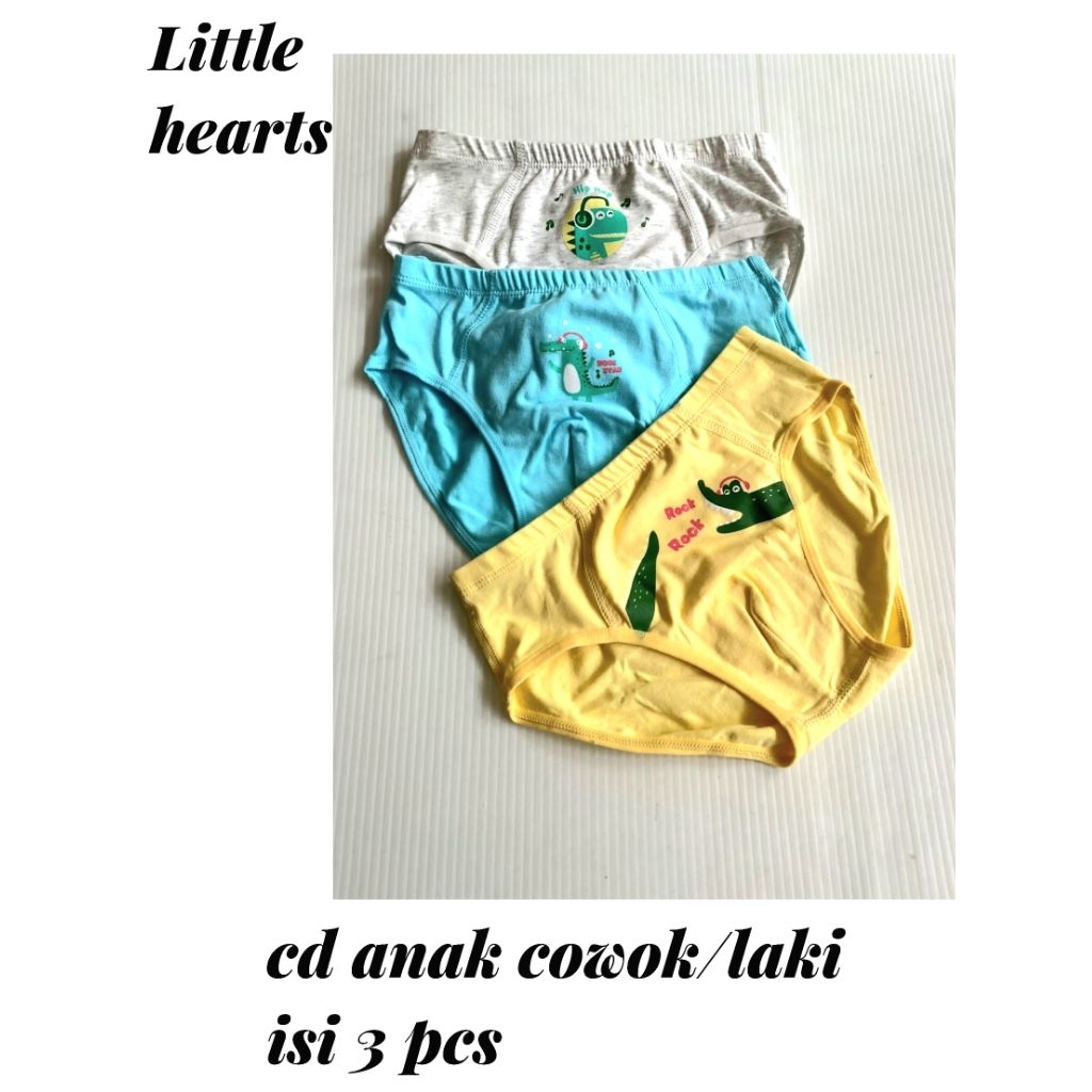 ISI 3 - Celana Dalam Anak Laki-Laki Little Hearts by Young Hearts 704