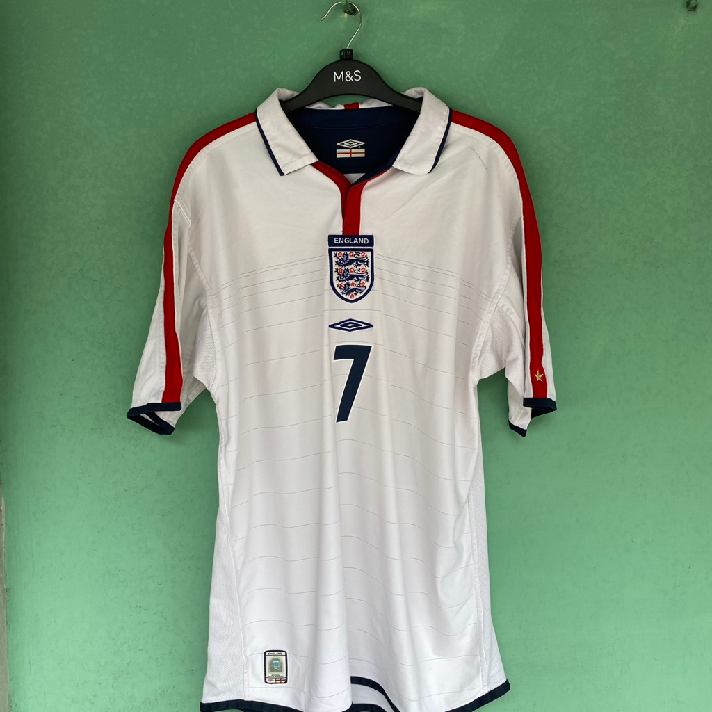 jersey original england home 2004 beckham