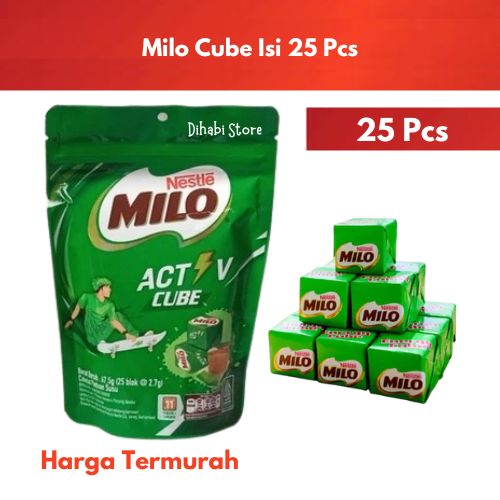 

Nestle Milo Act V Cube Isi 25 Pcs Milo Cube Pouch