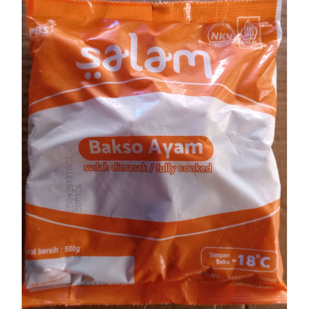 

Salam Bakso Ayam 500gr/Zee Frozen Mart