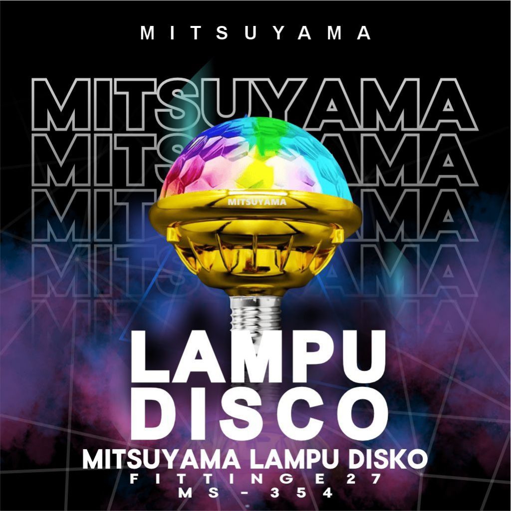 Lampu Bohlam Disco RGB Merek Mitsuyama MS-354 MS-351