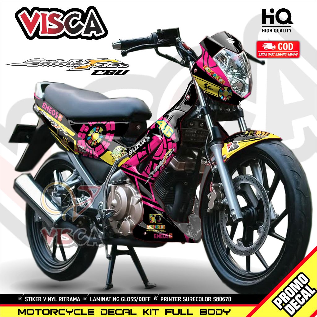 Decal Satria Fu CBU 2004-2009 Full Body Stiker Satria Fu Lama Full Body Striping Satria Fu CBU LAMA 