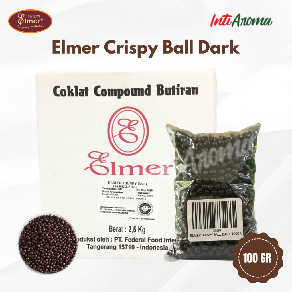 

Elmer crispy ball dark repack 100gr