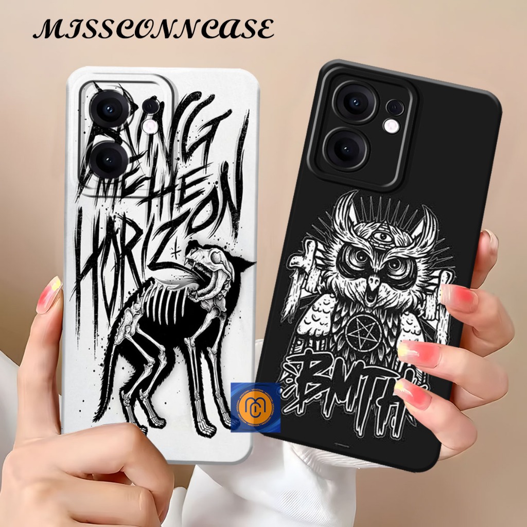 Casing Untuk OPPO RENO 13F 5G 2025 / RENO 13 5G / RENO 13 PRO 5G MOtif Band Mettal Bmth Case Bahan S