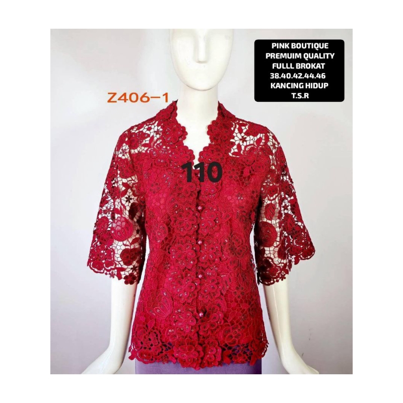 ATASAN Baju Wanita Brokat/Baju Pesta Bangkok/Blouse Brokat Mewah