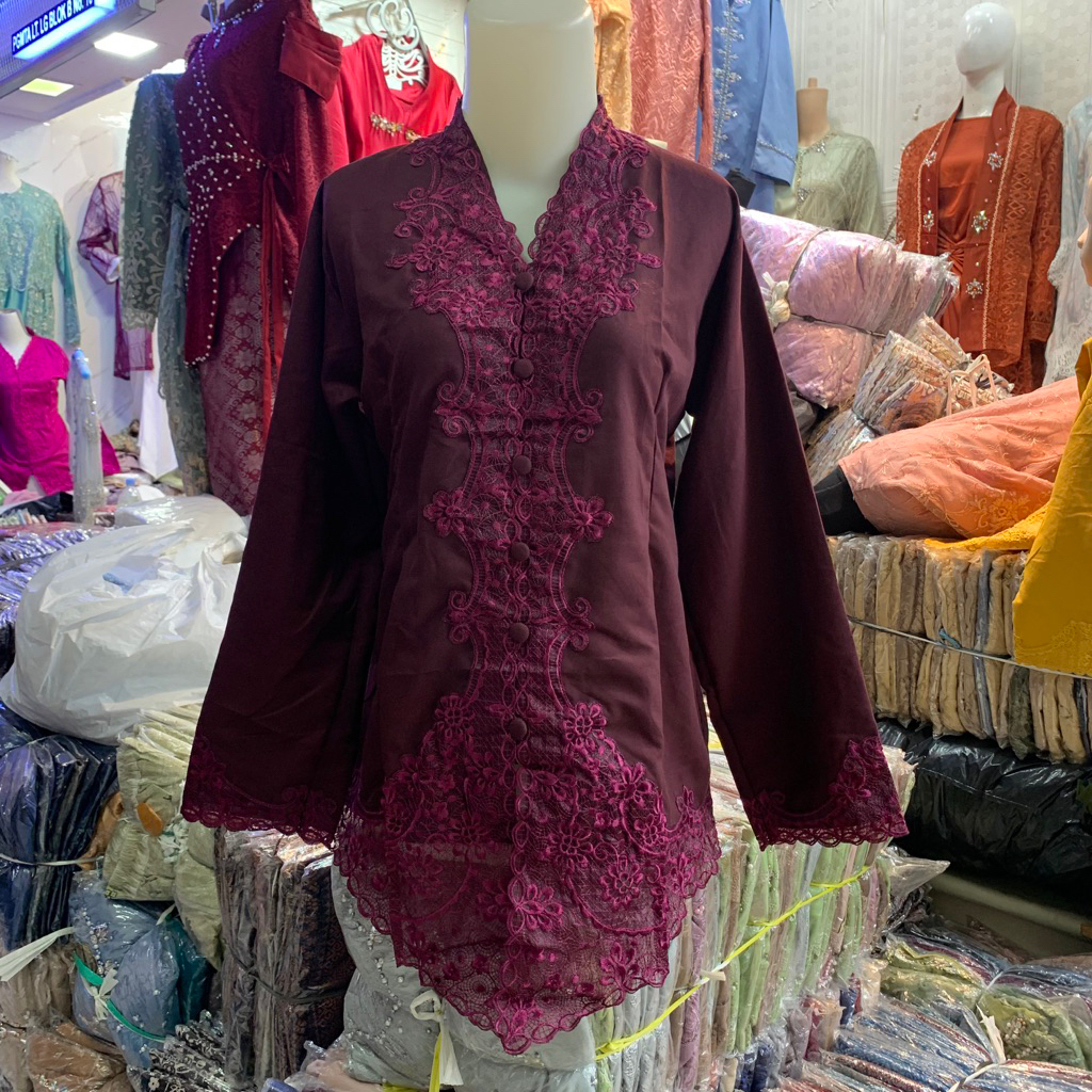 Encim Senada Katun - Encim Warna Terbaru - Kebaya Encim - Encim Modern - Encim