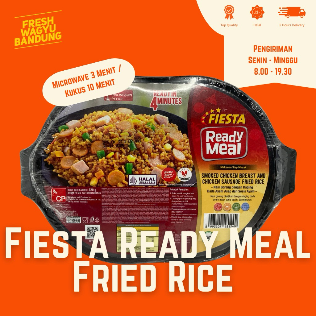 

FIESTA READY MEAL FRIED RICE CHICKEN BREAST Nasi Goreng Dada Ayam Instan