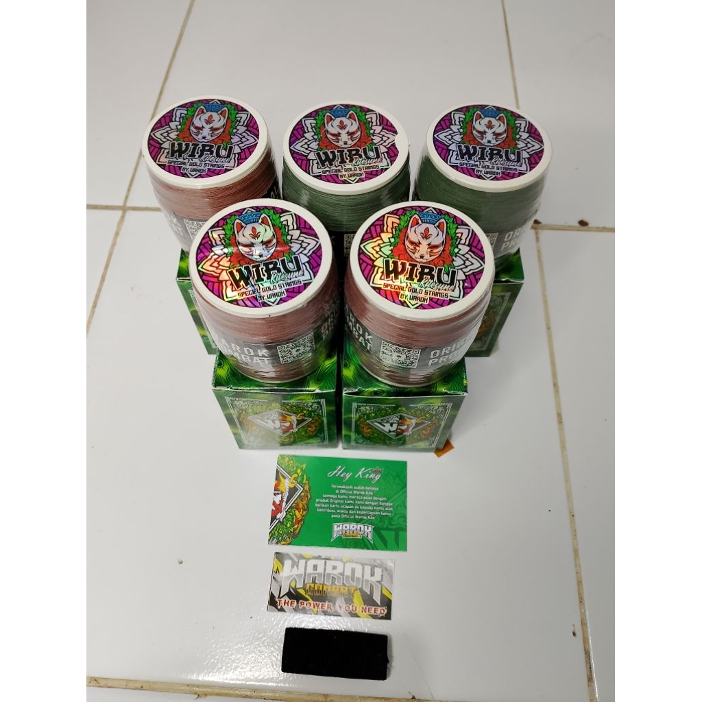 Senar gelasan matot warok wibu ukur 0.22 panjang 2000yard tekstur Sasak padi