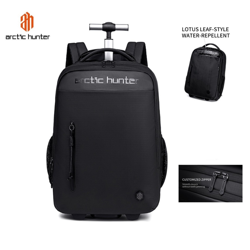 Arctic Hunter LG00657-1 Tas Ransel Backpack Semi Koper 15.6 Inch Laptop With Wheels