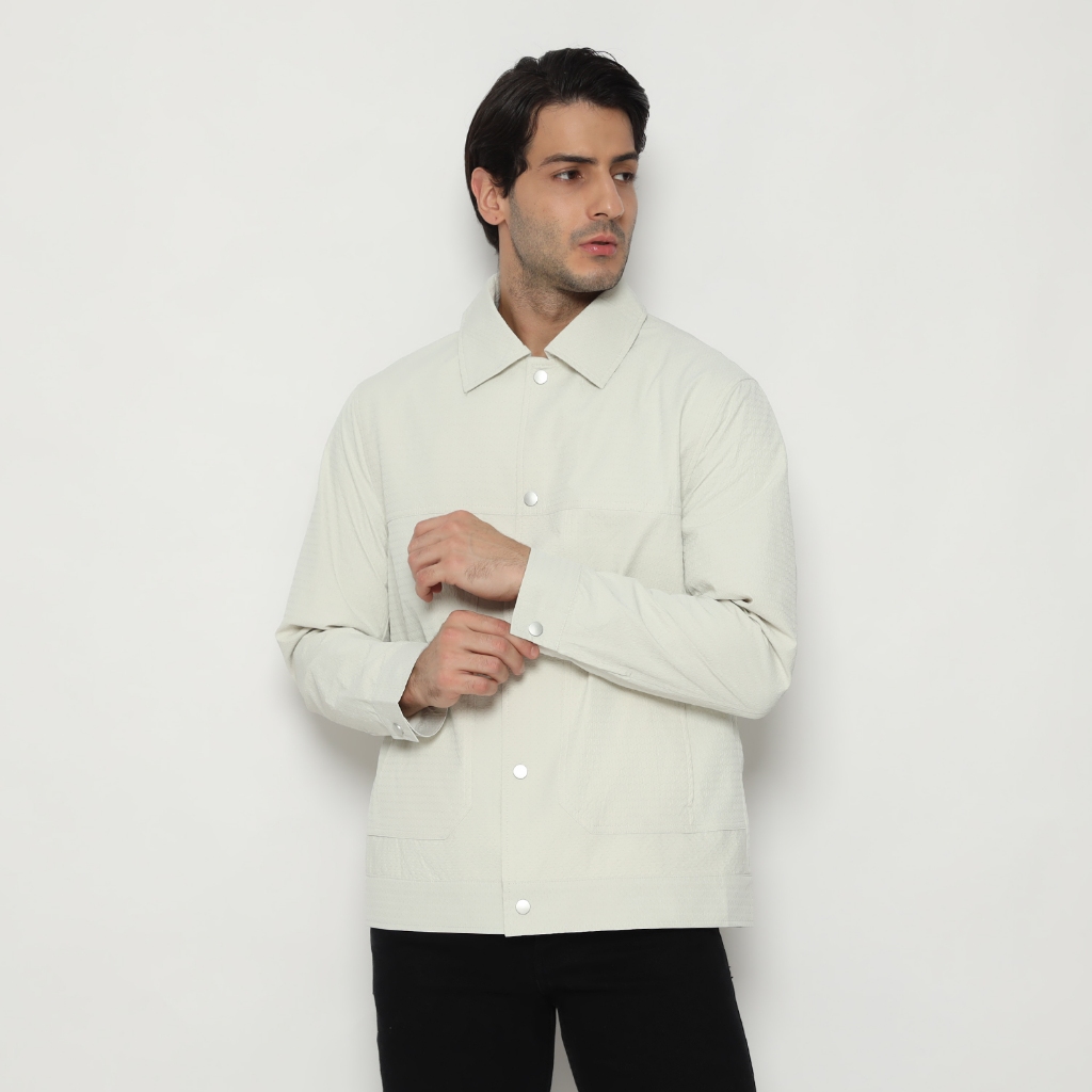 izzue jaket parasute hora - cream