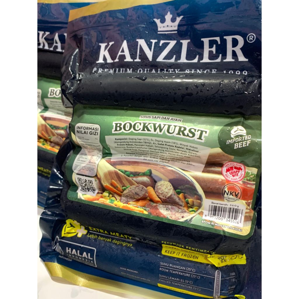 

Kanzler Bockwurst 360gr Makanan Frozen Food