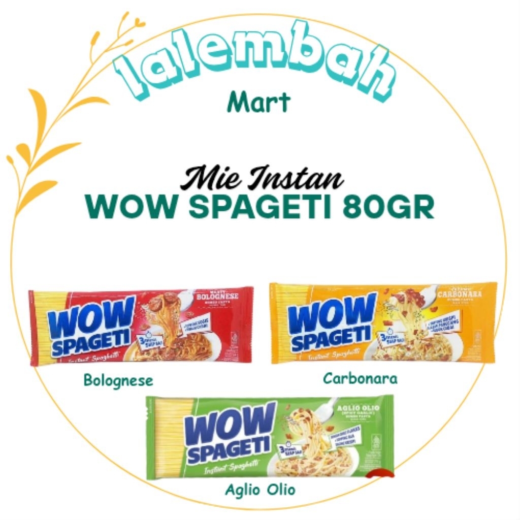 

Mie Wow Spageti 80gr Kemasan Baru 3 Varian Rasa Bebs Pilih