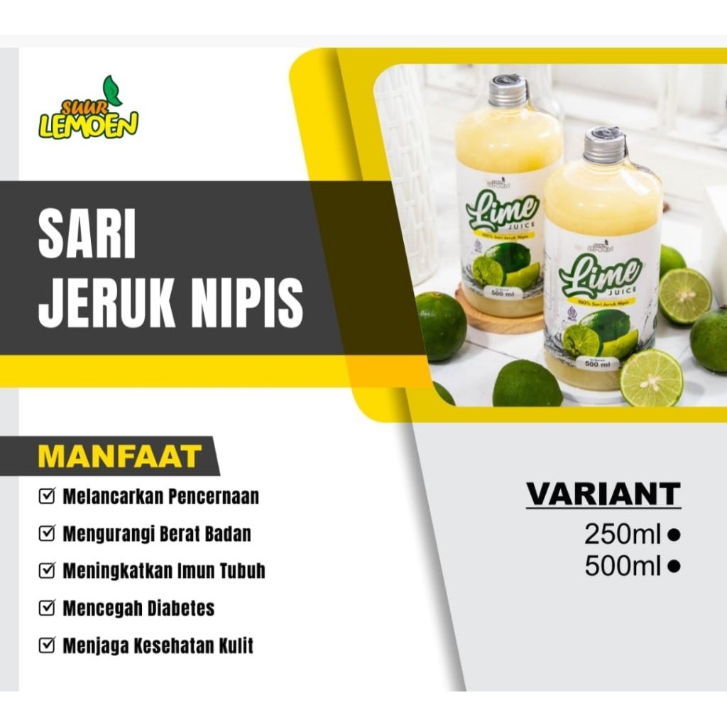 

Sari Jeruk NipiS 250ml, Pure lime Juice
