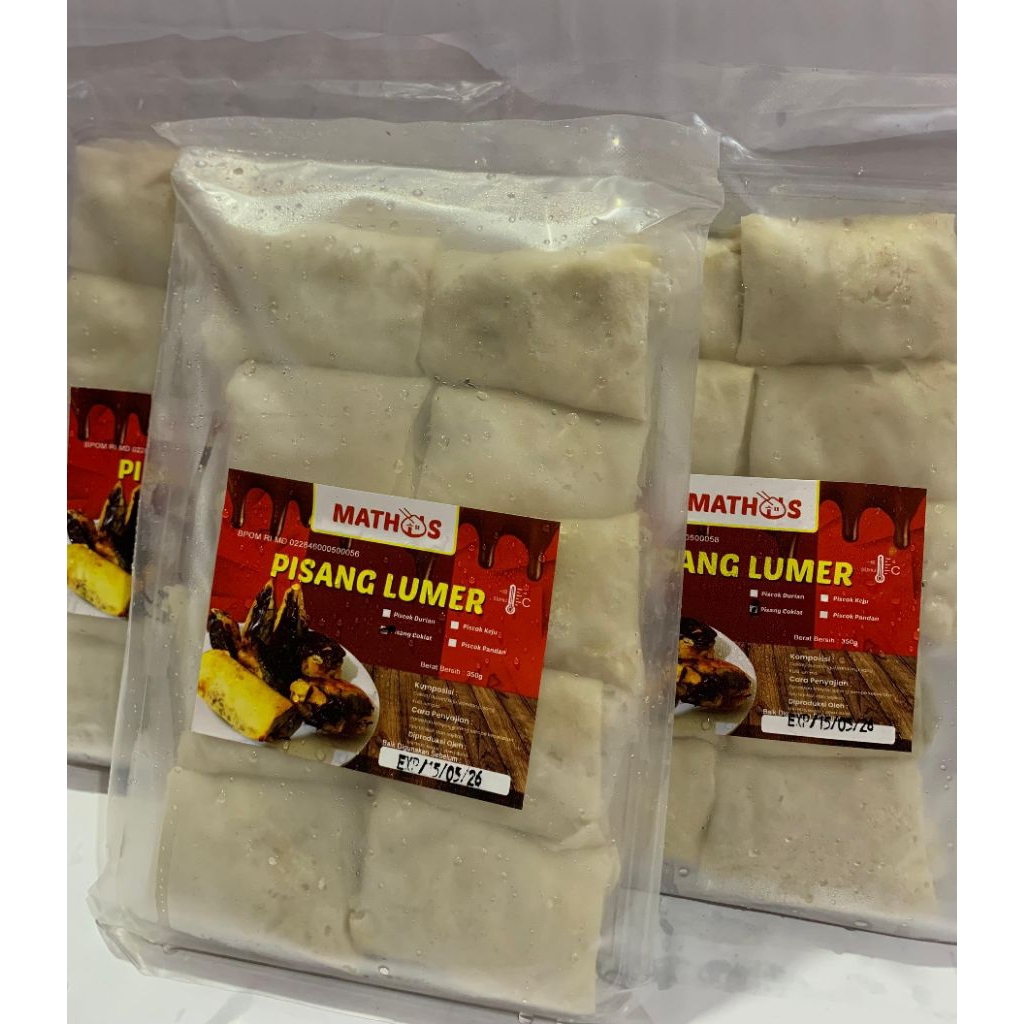 

Mathos Pisang Lumer 350gr Isi 10pcs Segar Halal BPOM RI - Masakan, Food, Frozen