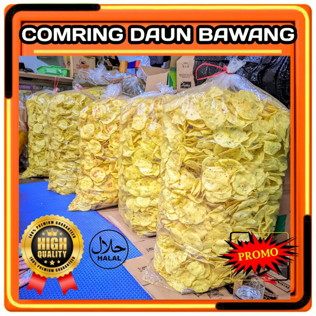 

Comring Bawang Daun / Kecimpring Singkong / Gemblong khas Ciamis / comro kering 250gr