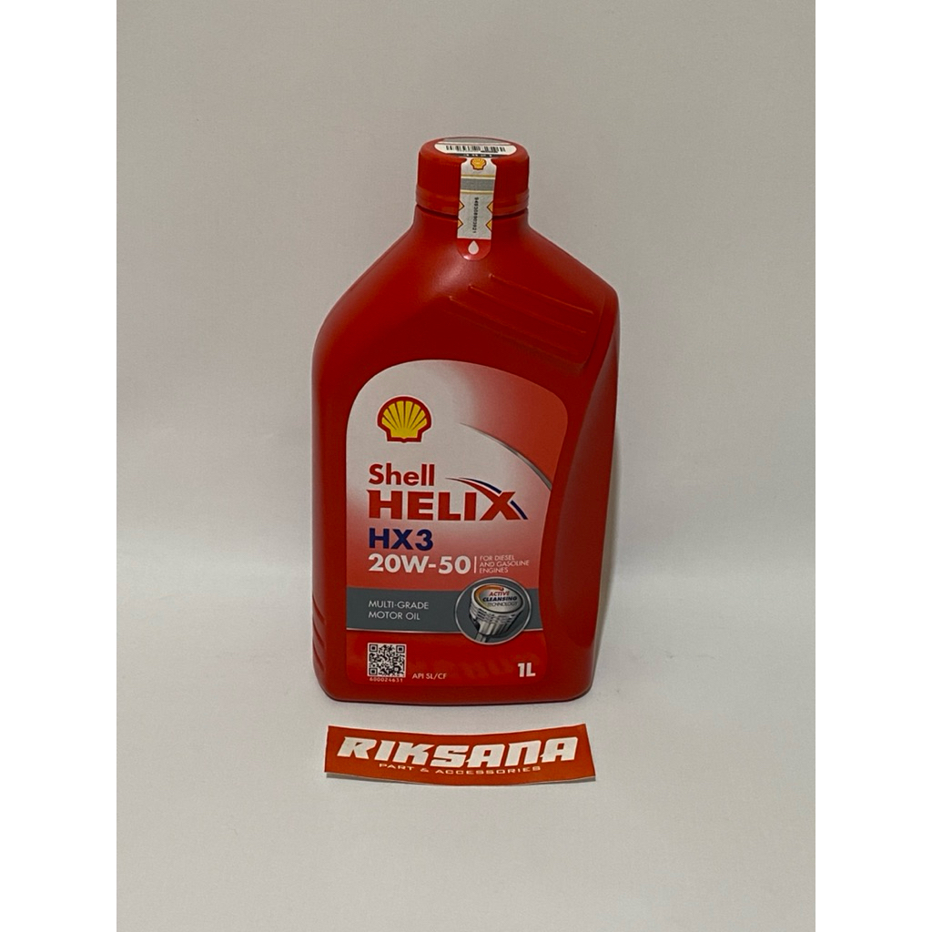 Oli Shell helix Hx3 20w-50 ORIGINAL 1 liter