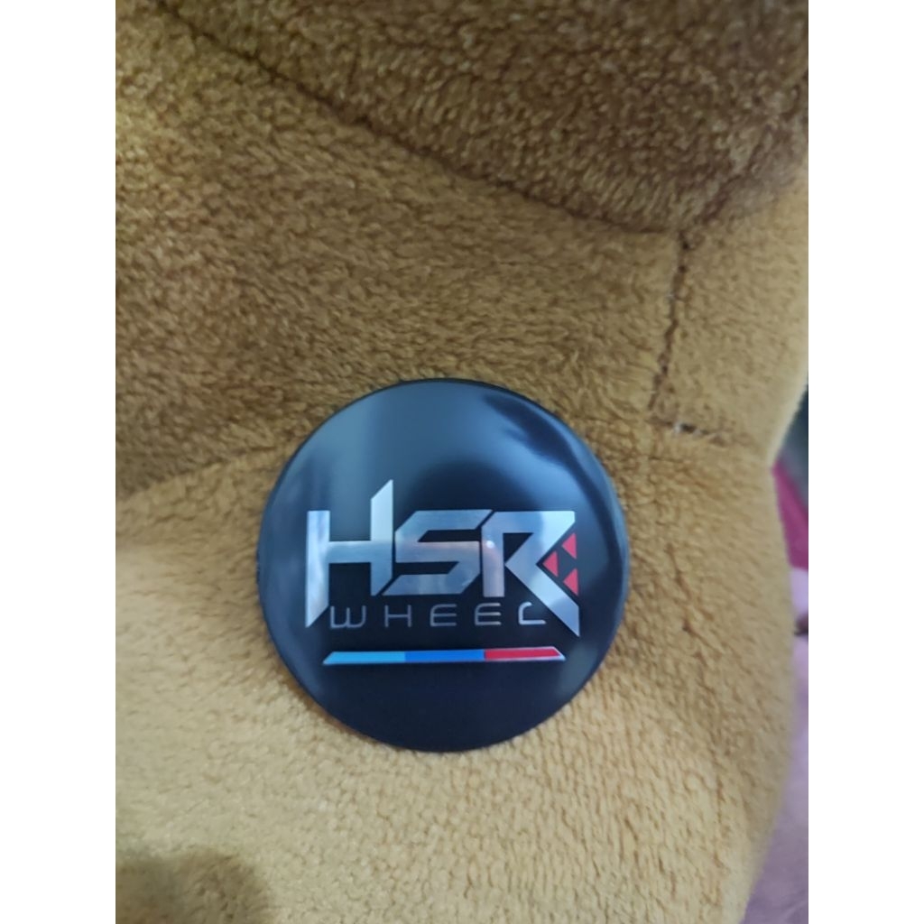 Emblem Dop Velg Mobil Hsr Terbaru // Dop pelek mobil Hsr wheel Ukuran 5.7 cm Cembung