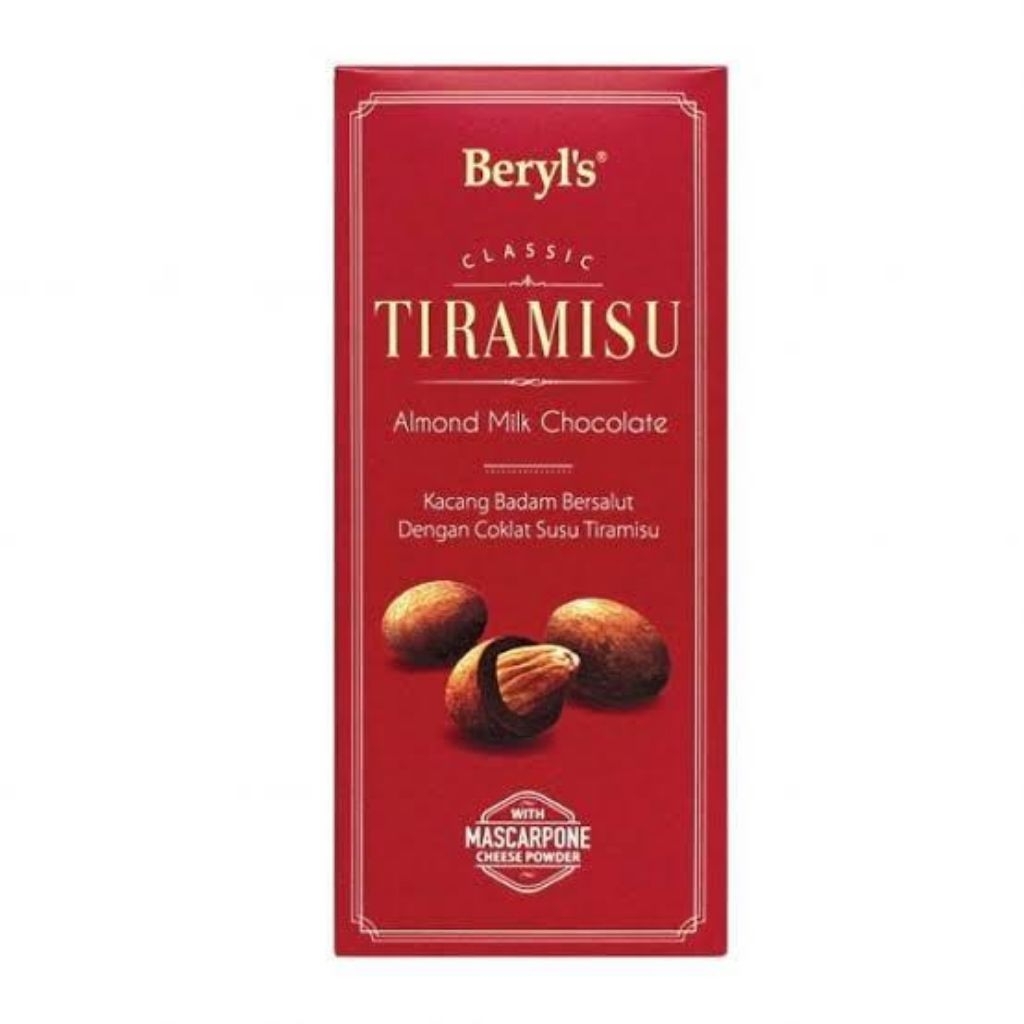 

Beryls Tiramisu Almond Milk Chocolate 200 gram