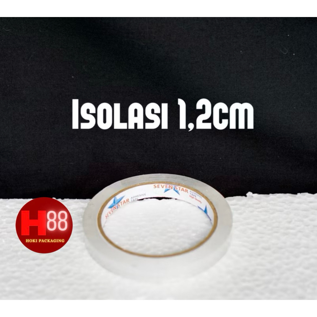 

Isolasi Lakban Tape Seven Star 12mm / 0.5 Inch / Star Tape / Isolasi Murah / Berkualitas / Stationery