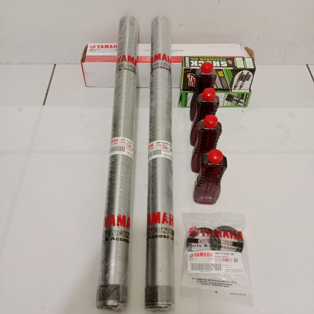 AS SHOCK DEPAN + SIL + OLI 4 BOTOL YAMAHA 45P BYSON BYSON BYSON SEPASANG ORI