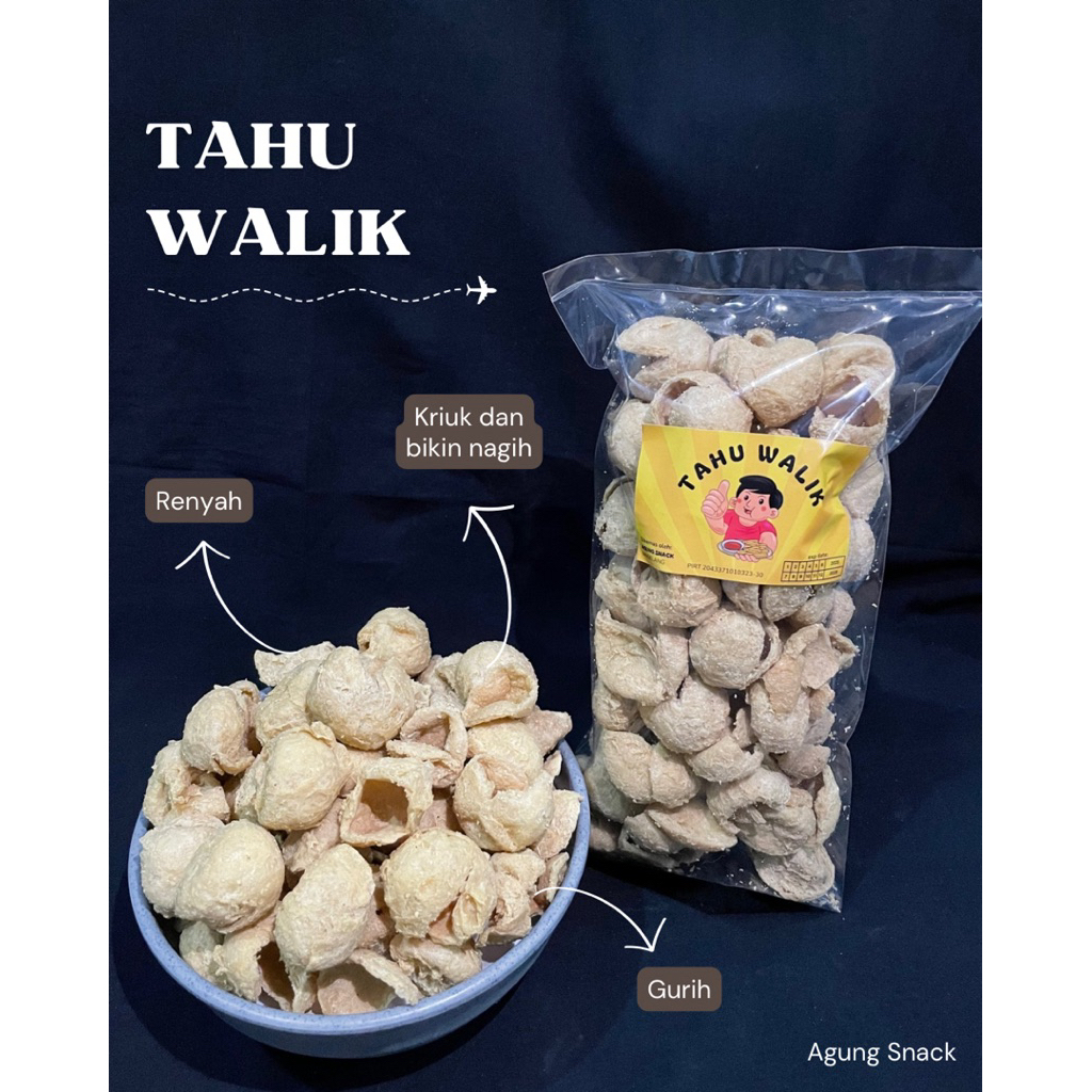 

Tahu Walik Crispy / Keripik Tahu / Kulit Tahu Walik / Tahu Bulat 200gram