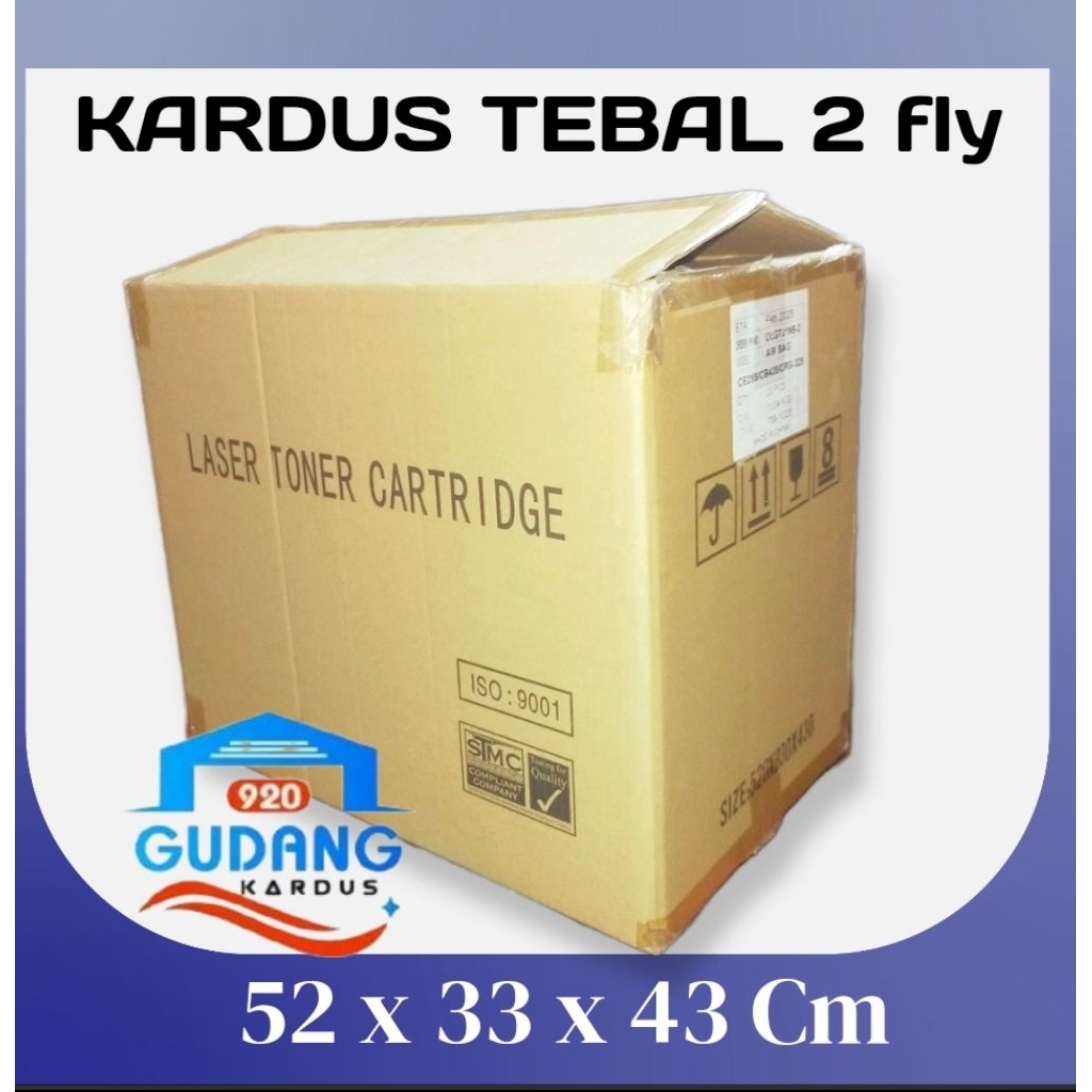 

KARDUS TEBAL 2 FLY UKURAN 52 x 33 x 43 Cm