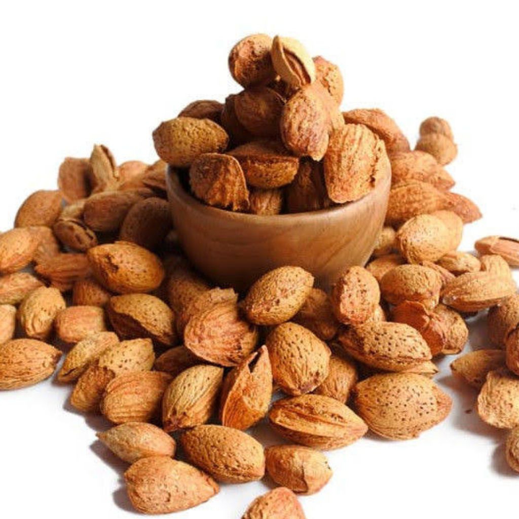 

Kacang Almond Panggang Cangkang Almond Roasted Gurih Enak Murah