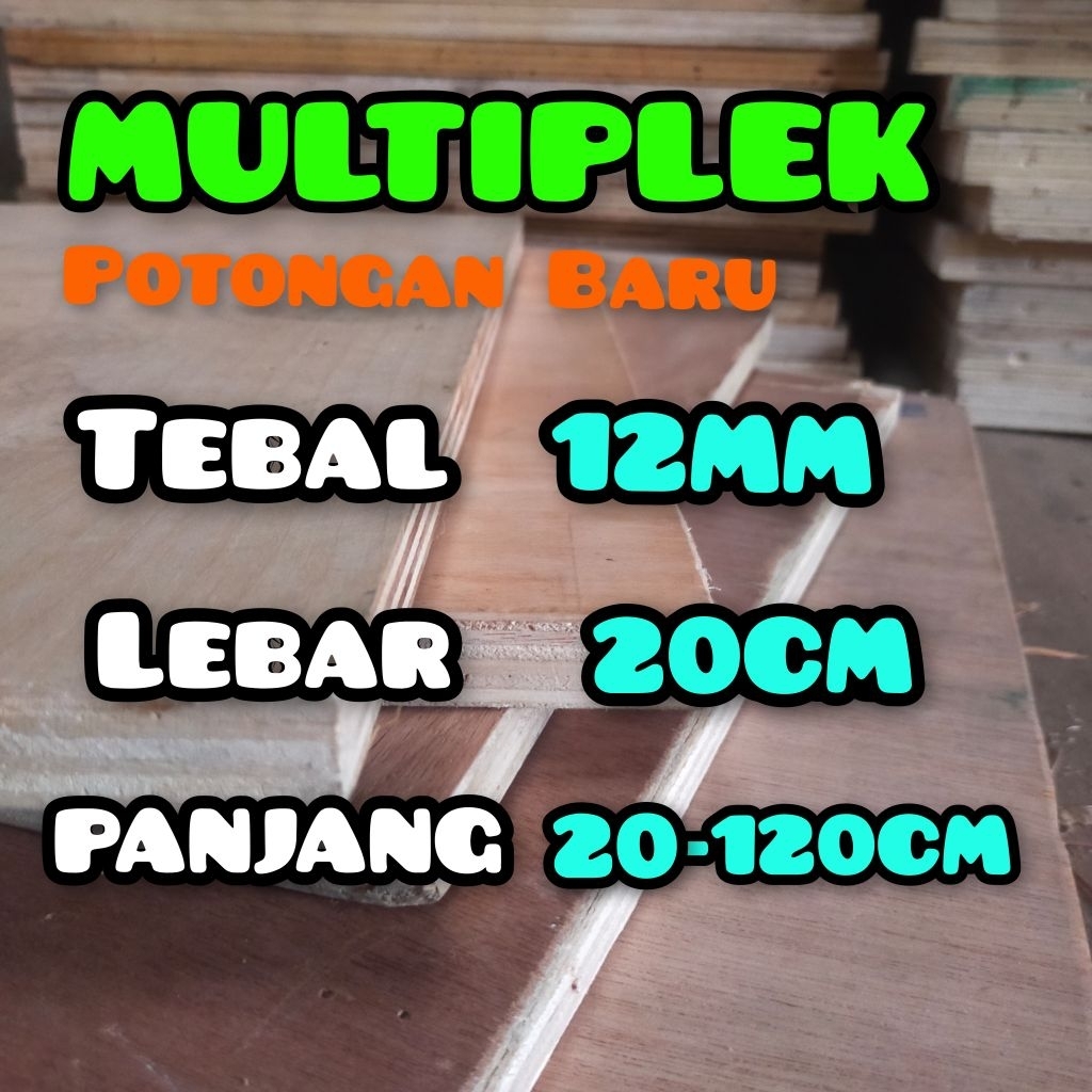 MULTIPLEK 12MM POTONGAN BARU