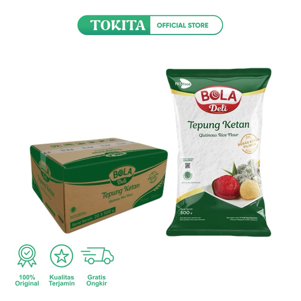 

BOLA DELI TEPUNG KETAN 500gr | T O K I T A