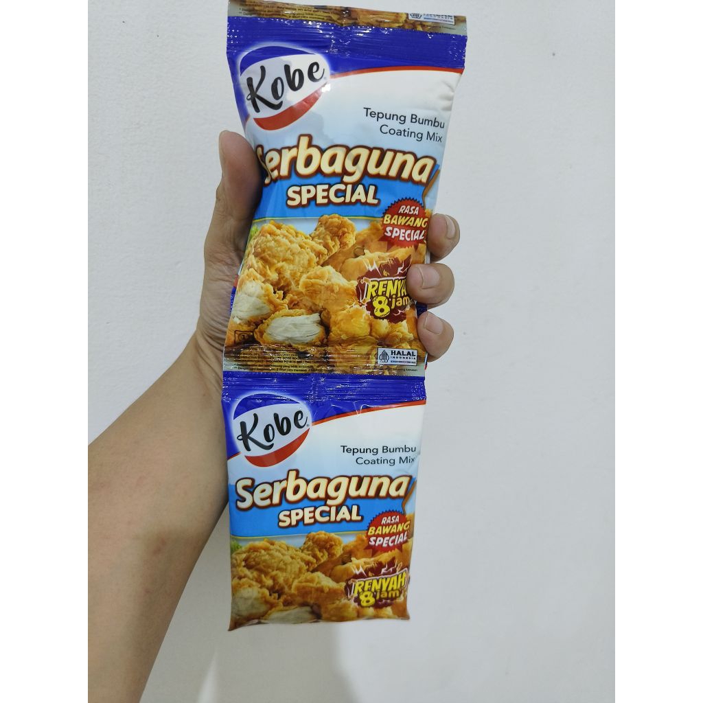 

Tepung Bumbu Serbaguna Spesial Kobe Kemasan 1 Renceng isi 10 Sachet