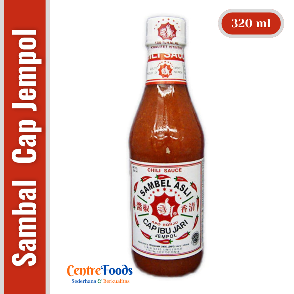 

Sambal Jempol Asli - Sambal Asli Cap IBU JARI | 320 ml [ Harga Per PCS ]