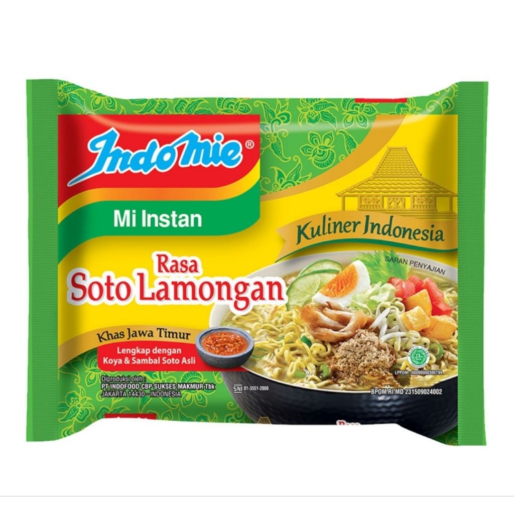 

Indomie Mie Instan Kuah Rasa Soto Lamongan isi 80 Gram