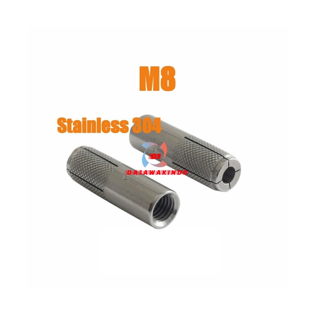 Dynaset Stainless M8 / Dinaset Stainless M8 / Drop In Anchor M8 SUS 30