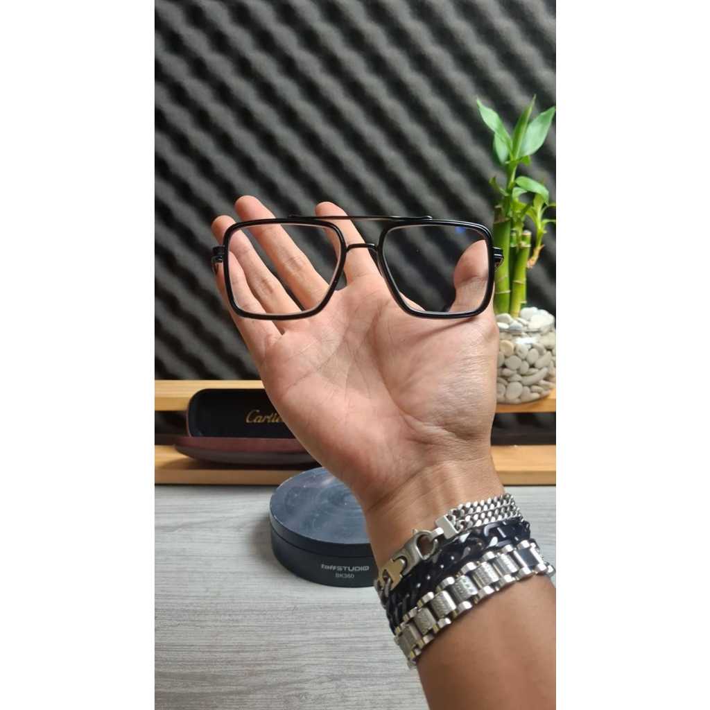 Kacamata Cartier Aviator Lensa Photocromic Bluecromic Mata Normal dan Resep