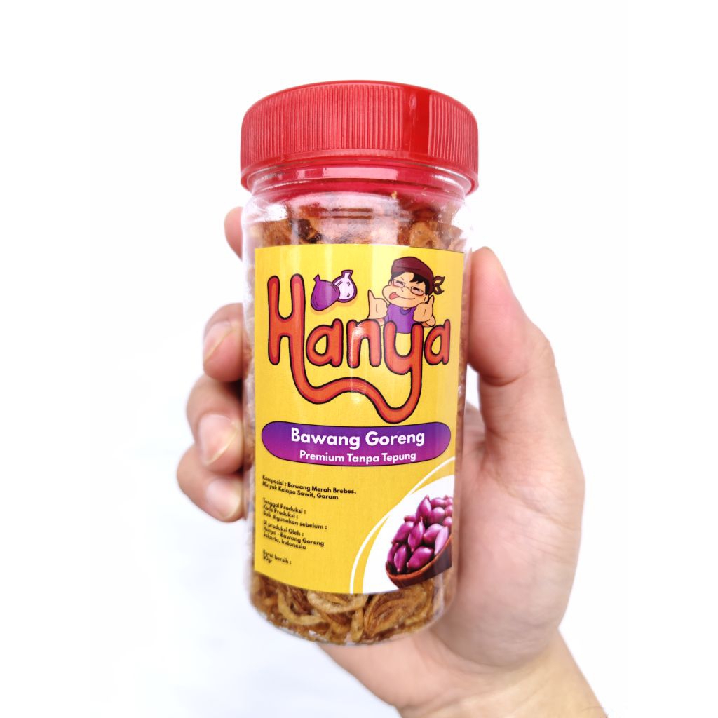 

Hanya" Bawang Goreng 3 Rasa : Original, Pedas dan Teri Medan - Premium Tanpa Tepung - Berat Bersih 50 gr - Asli Bawang Merah Brebes Dan Minyak Bawang Merah 500 ml