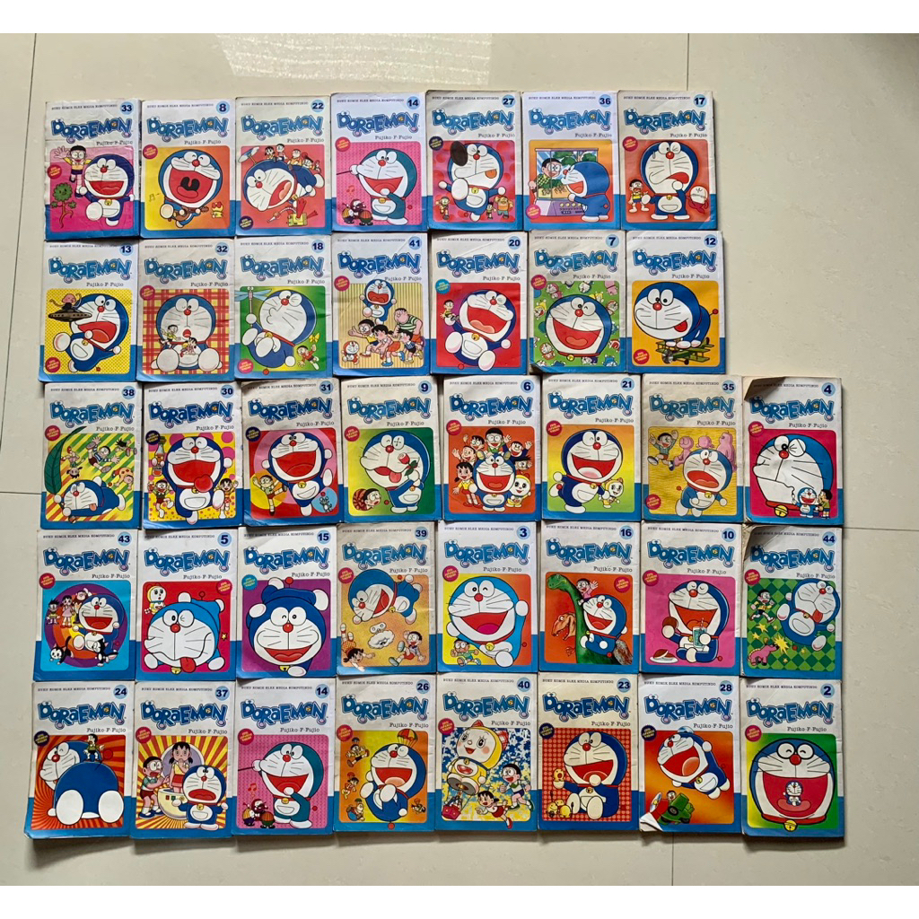 Komik Doraemon Set Japanese Binding 1-44