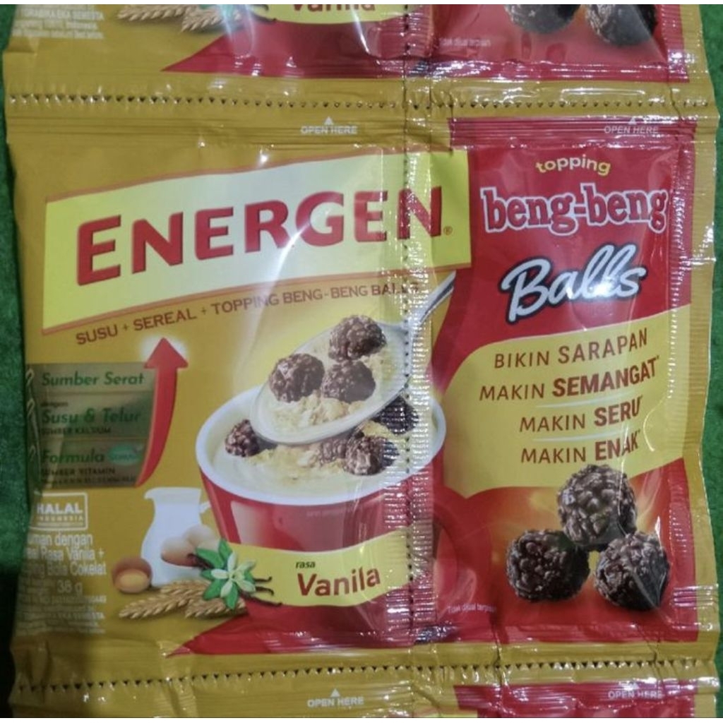 

Energen Beng Beng balls - Sereal Susu Bergizi - PAKET 5 SACHET