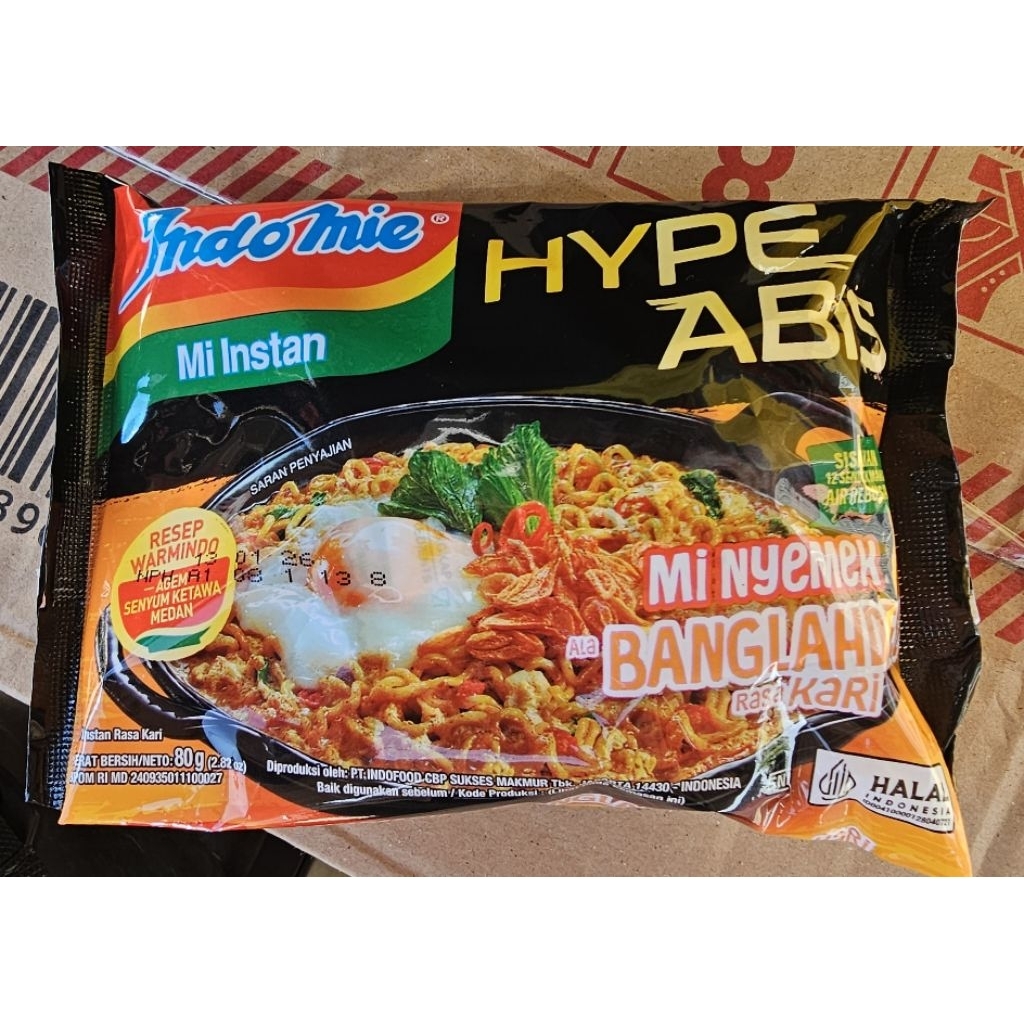 

Indomie Mi Nyemek Banglahdese Rasa Kari 80g