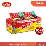 

ROMA BETTER Sandwich biskuit (renceng)-Better 2000 - bigger better