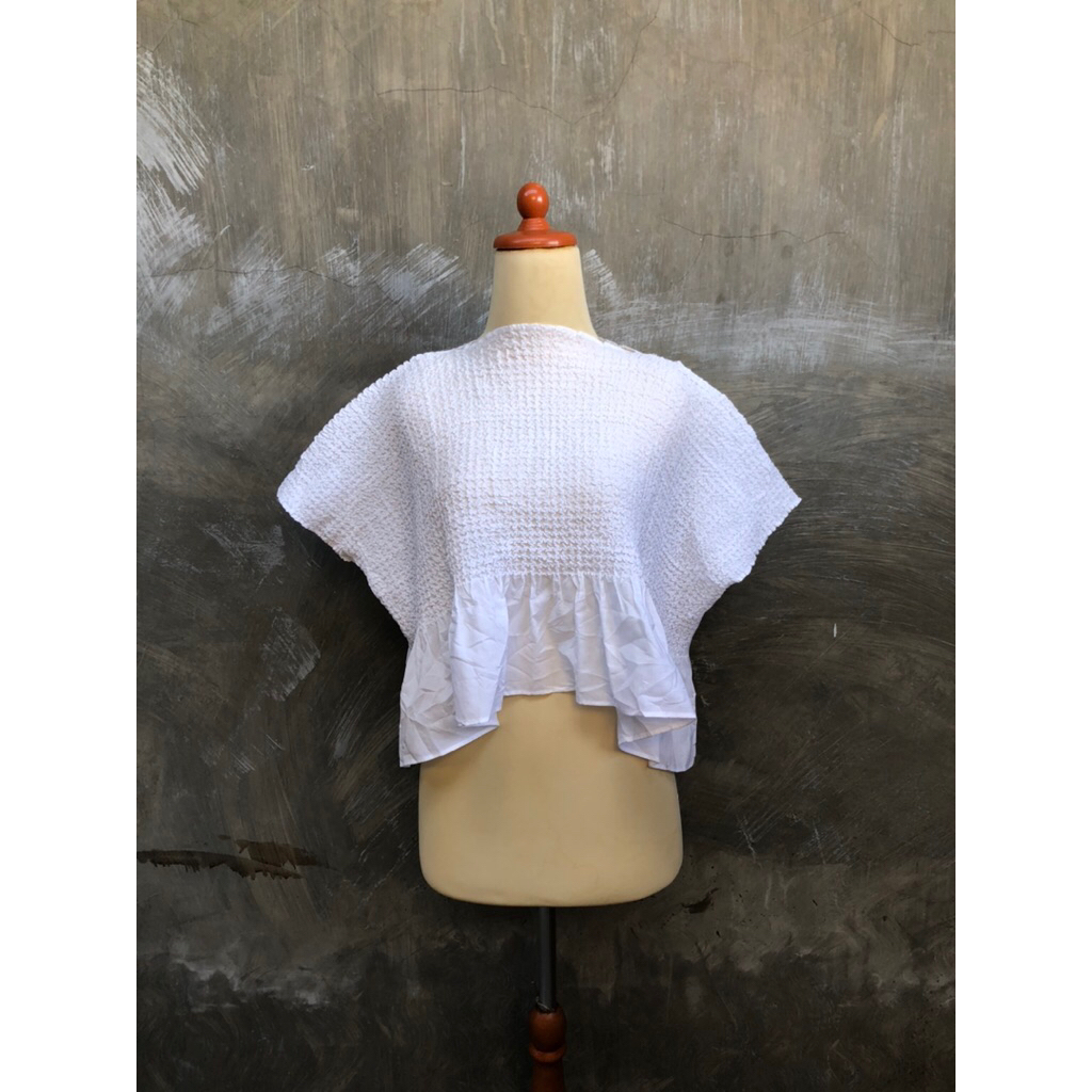 Issey Miyake Crop Top Pleats