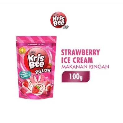 

Krisbee Pillow Strawberry Ice Cream 100 Gr Kriuk Kress
