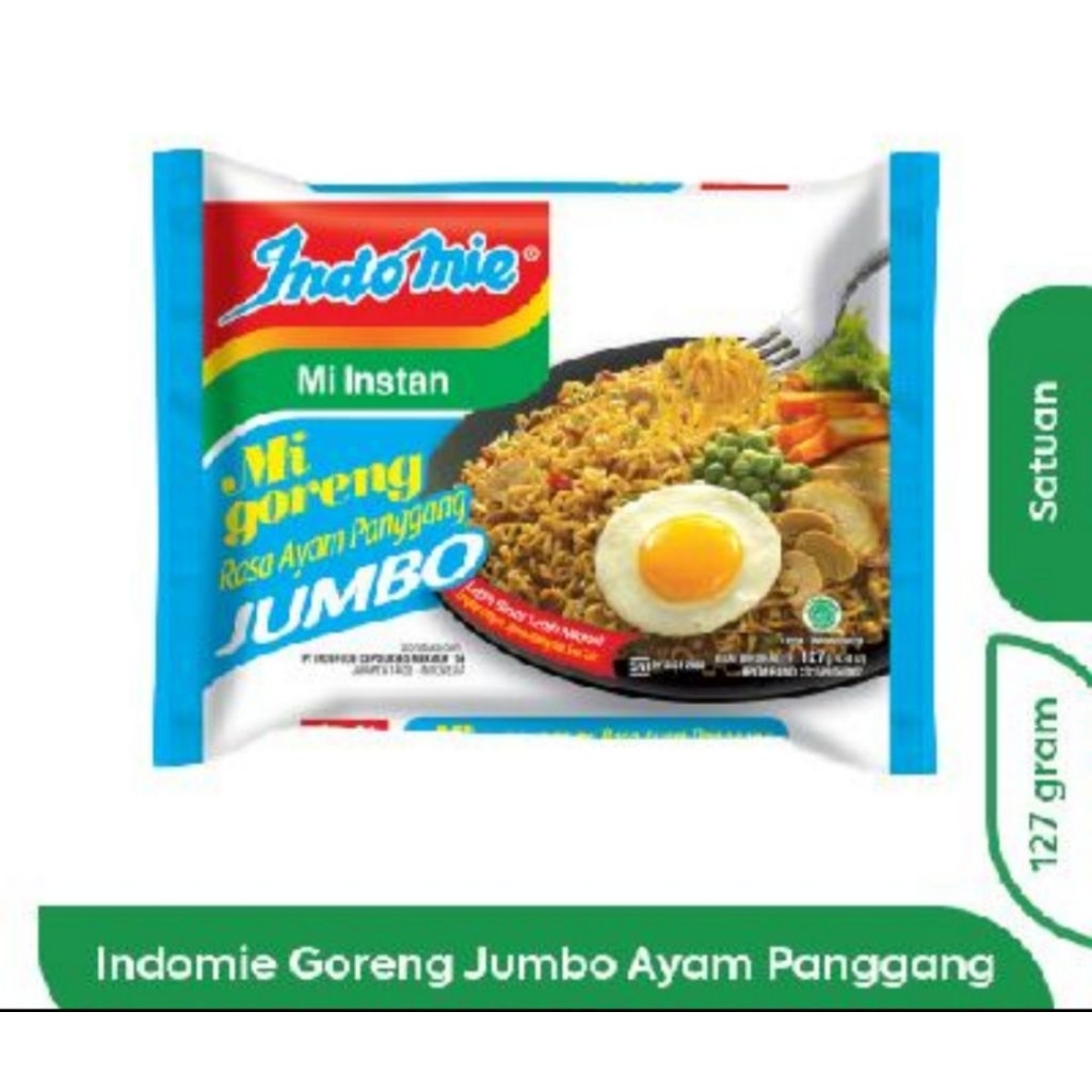 

INDOMIE MI INSTAN GORENG JUMBO AYAM PANGGANG