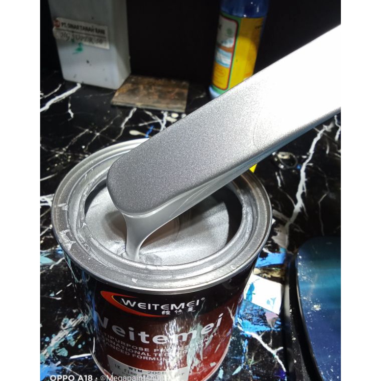 KODE U82N Cat alumunium silver metalik pu  silver metalik terang  Cat pelg cat motor cat mobil cat a