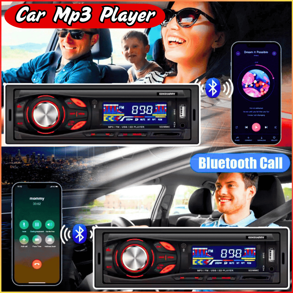 NEW COD Tape Mobil Bluetooth Full Bass Audio MP3 Player Grandmax Pickup Truck Canter 60W Remote S211