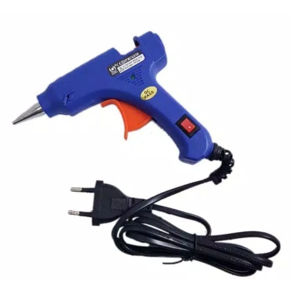 LEM TEMBAK Kecil + free isi lem. SAKLAR ON/OFF / Alat lem tembak