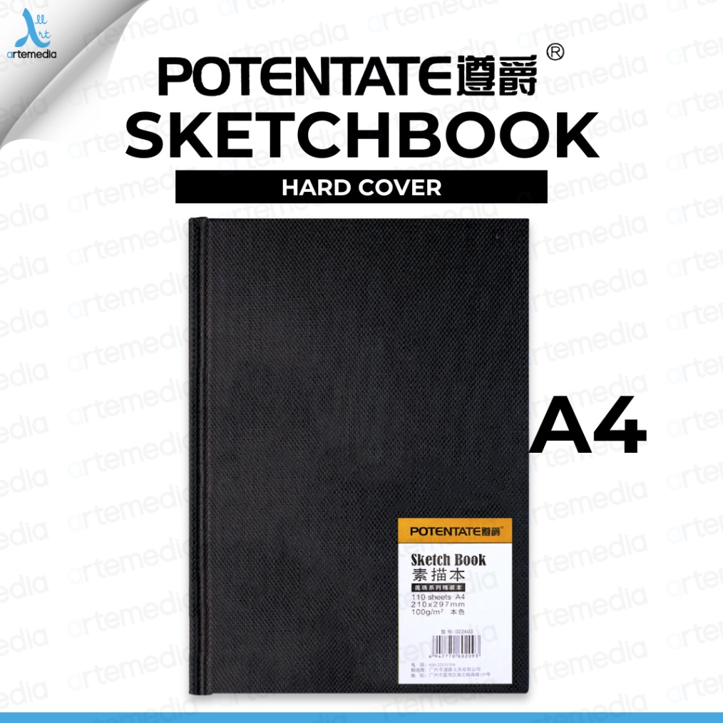 

KODE I3S Potentate Sketchbook A4 Hard Cover Stitch Bound Buku Sketsa