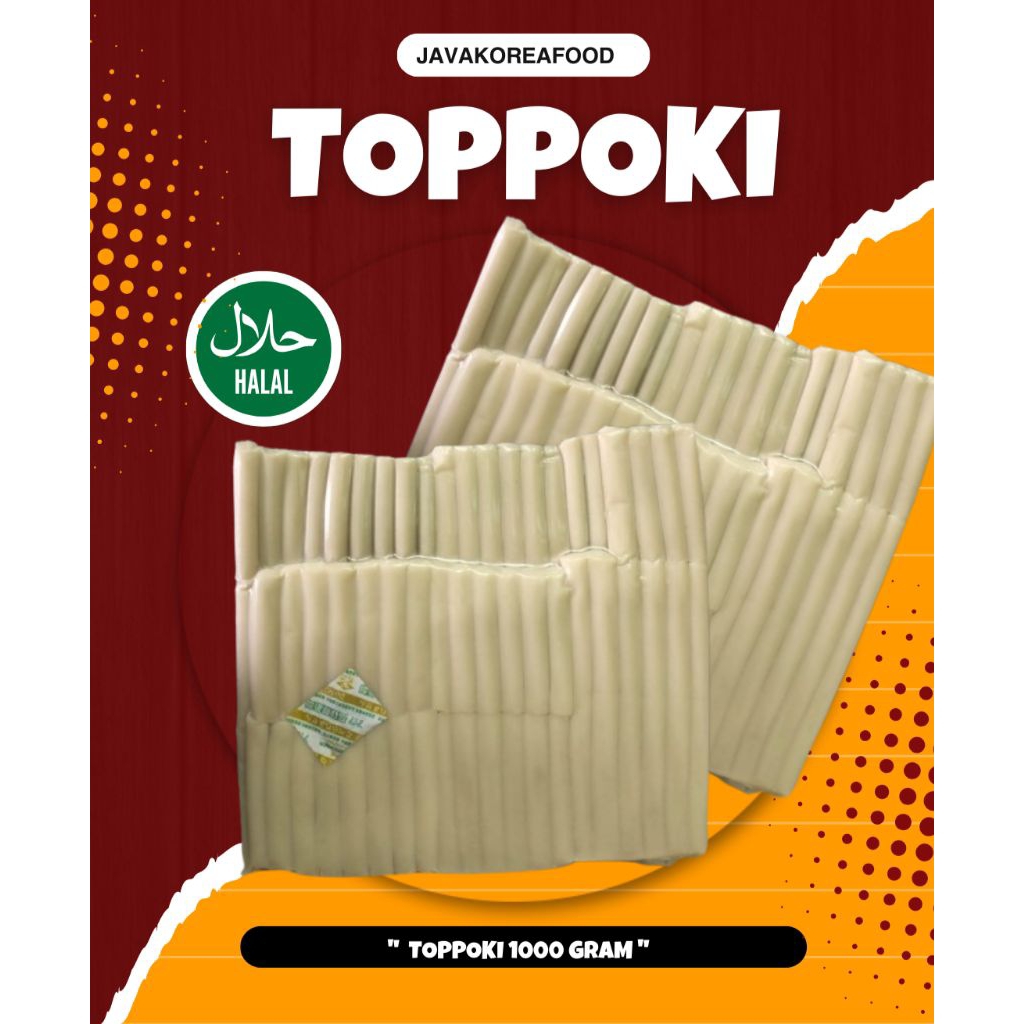 

Tteokbokki / Toppoki / Topokki / Topoki 1kilo / Rice cake/ Jajan korea / cemil korea