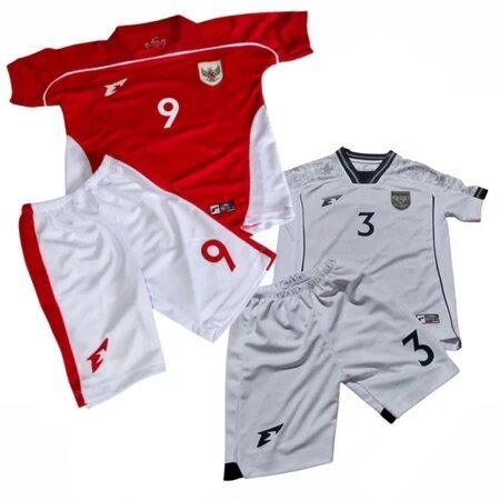 PREMIUM SETELAN BAJU BOLA JERSEY TIMNAS INDONESIA HOME ERSPO MERAH ANAK KIDS 2025
