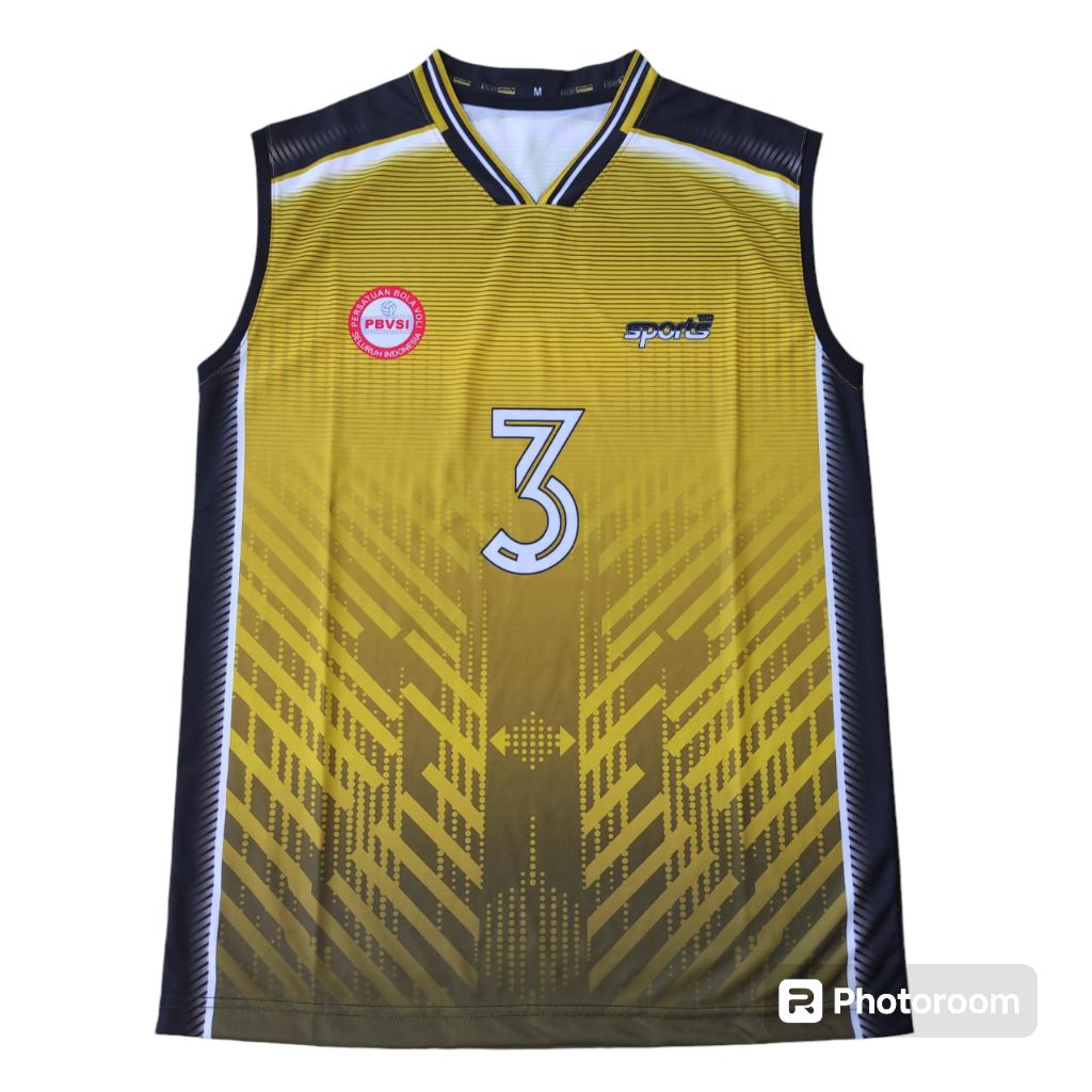 RB Jersey voli singlet pria/Kaos voli singlet cowo/Baju Voli full printing terbaru